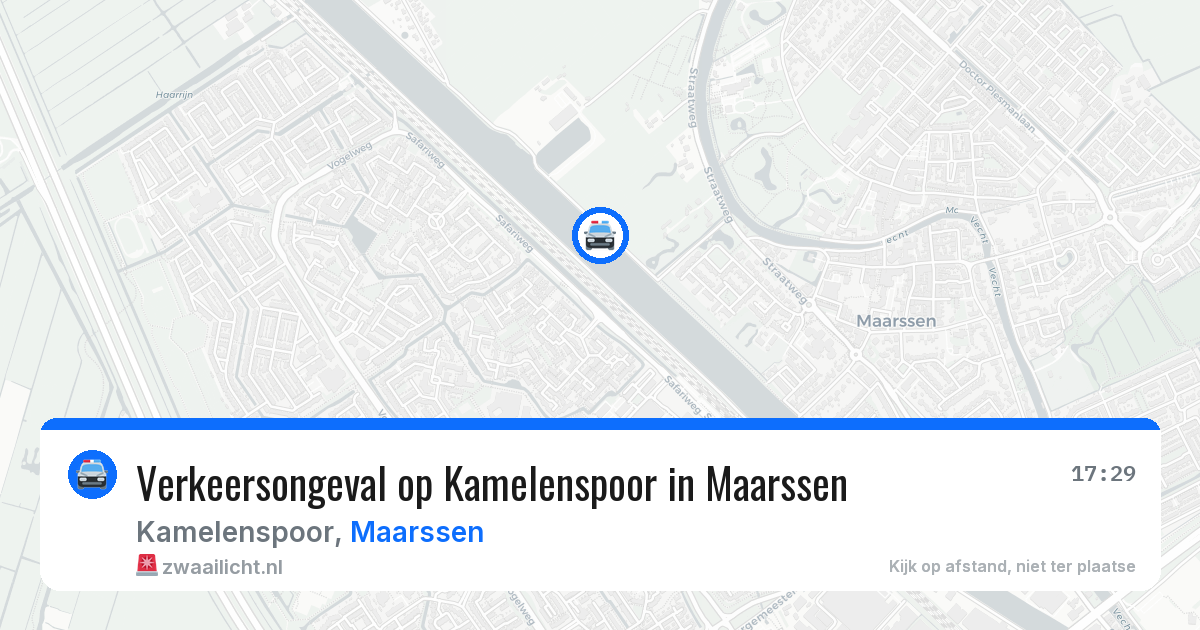 Verkeersongeval op Kamelenspoor in Maarssen — 27 jul 2026