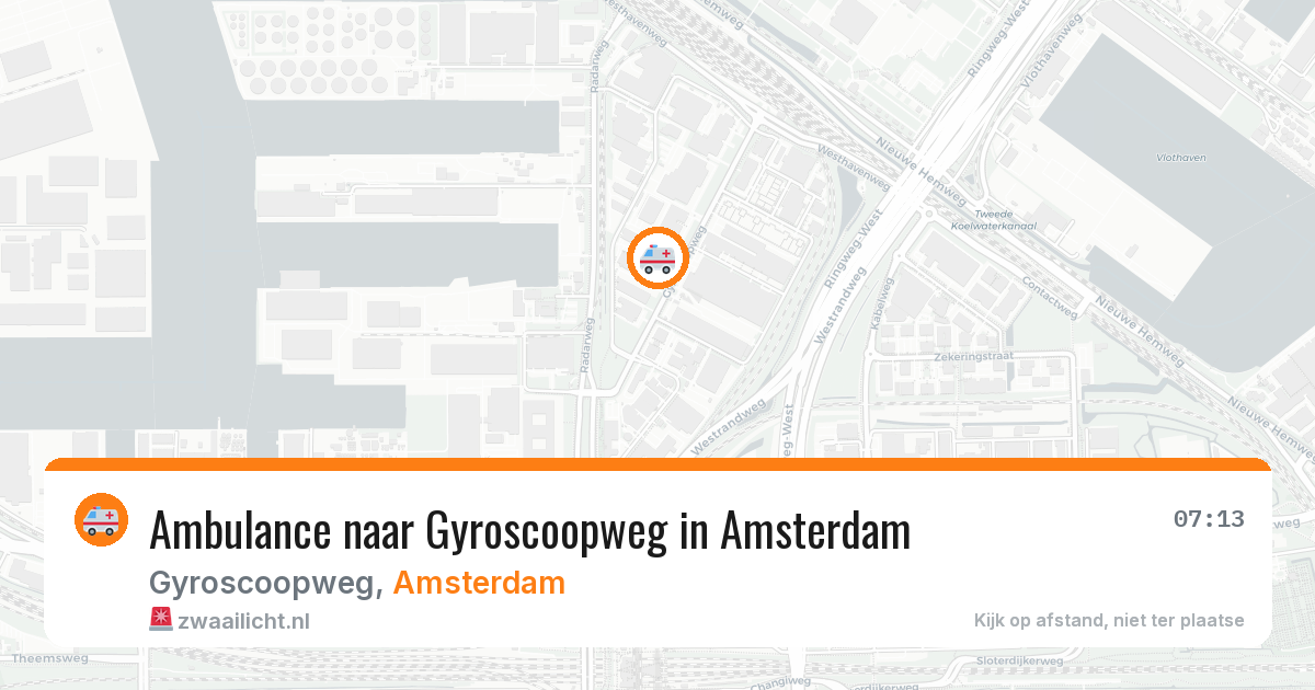 Ambulance naar Gyroscoopweg in Amsterdam — 27 mrt 2026