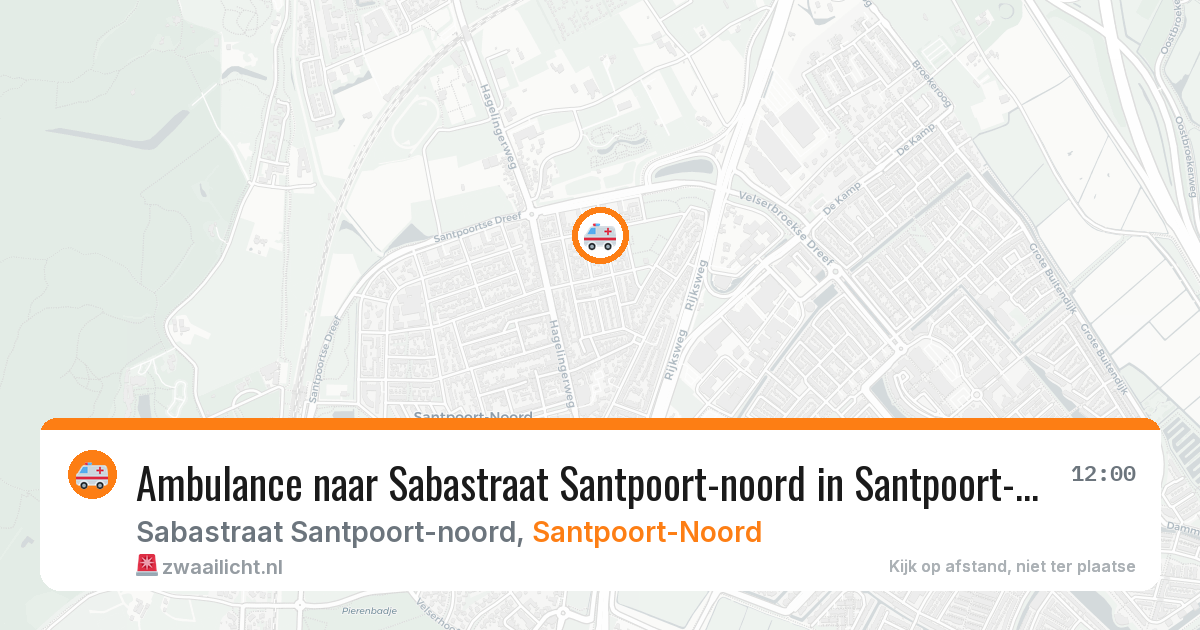 Ambulance naar Sabastraat Santpoort-noord in Santpoort-Noord — 29 jan 2026