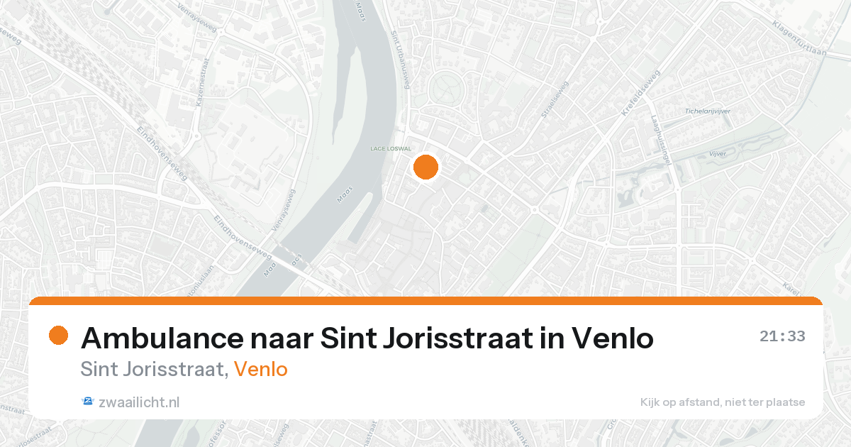 Ambulance naar Sint Jorisstraat in Venlo — 17 aug 2026