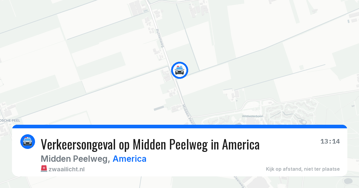 Verkeersongeval op Midden Peelweg in America — 23 mei 2026