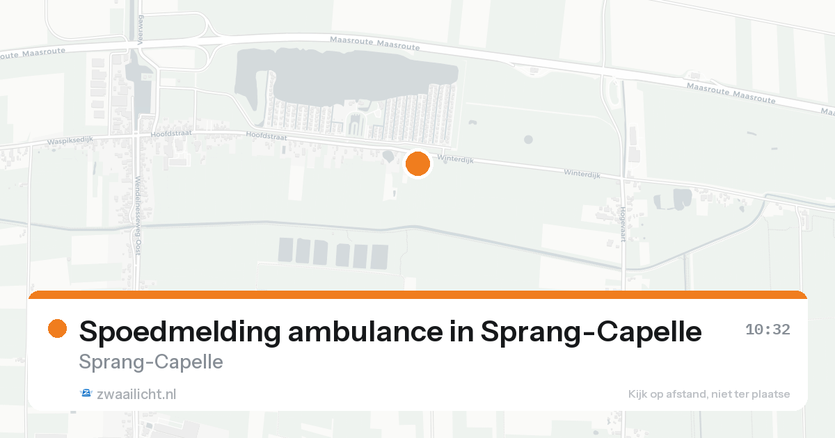 Spoedmelding ambulance in Sprang-Capelle — 15 aug 2026