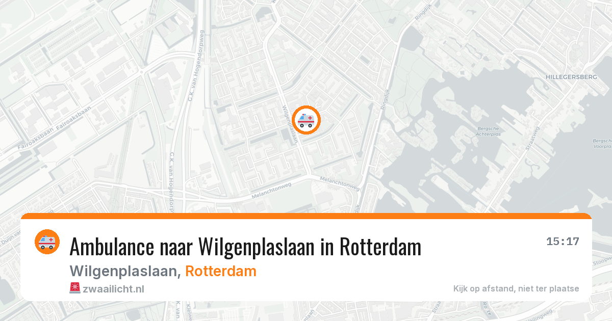 Ambulance naar Wilgenplaslaan in Rotterdam — 30 mei 2026