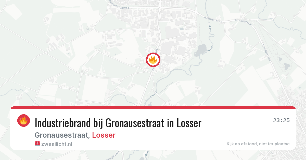Industriebrand bij Gronausestraat in Losser — 19 jan 2026