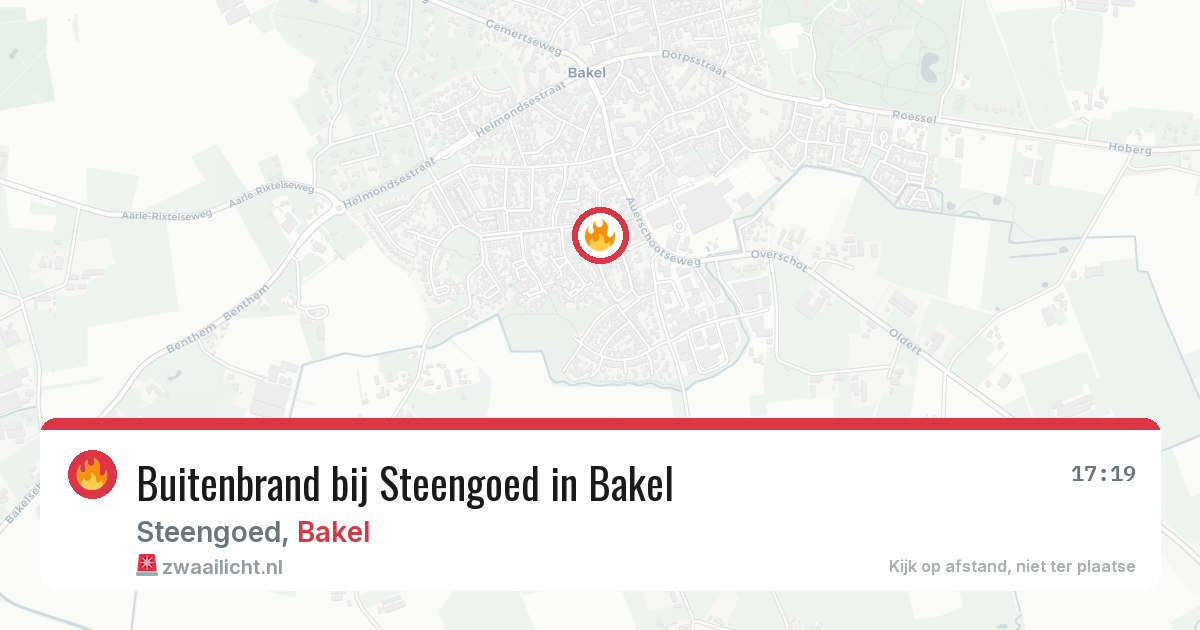 Buitenbrand bij Steengoed in Bakel — 12 jul 2026