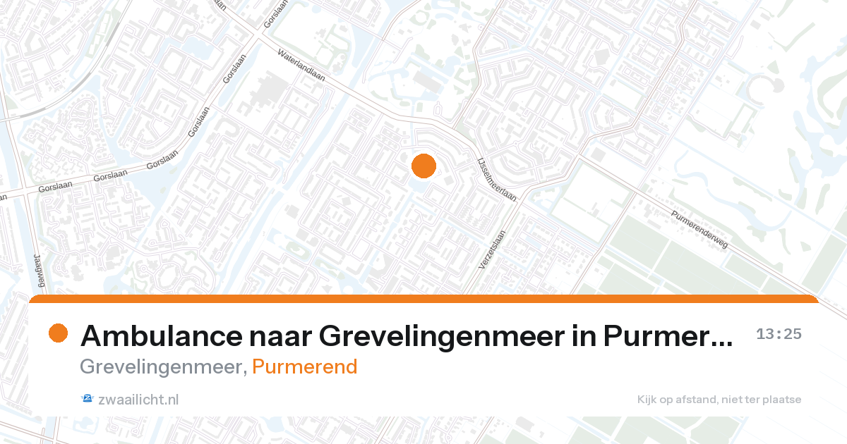 Ambulance naar Grevelingenmeer in Purmerend — 20 jul 2026