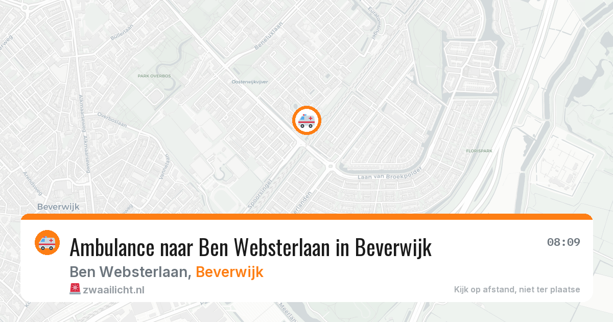 Ambulance naar Ben Websterlaan in Beverwijk — 24 mei 2026