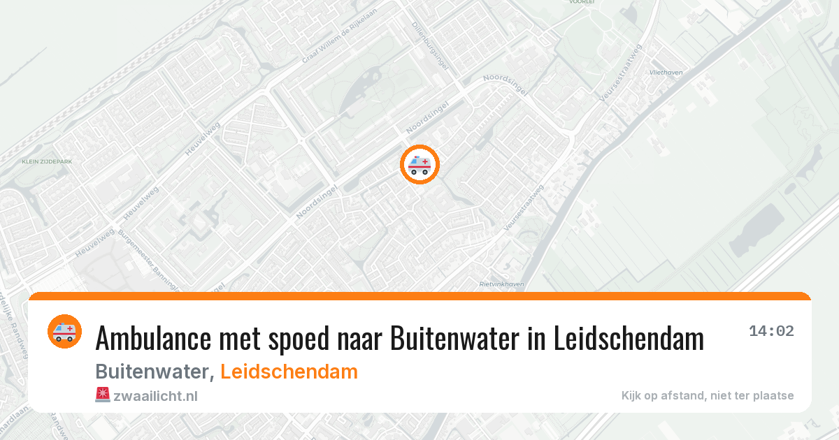 Ambulance met spoed naar Buitenwater in Leidschendam — 10 mei 2026