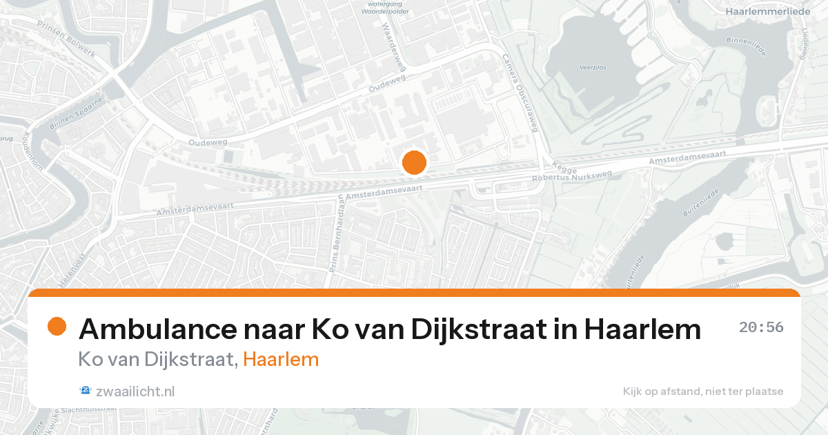 Ambulance naar Ko van Dijkstraat in Haarlem — 23 aug 2026