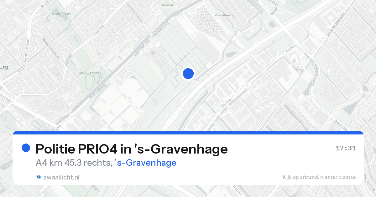 Politie PRIO4 in 's-Gravenhage — 19 aug 2026 | 🚨 Zwaailicht.nl