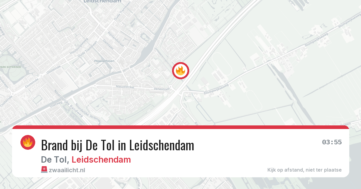 Brand bij De Tol in Leidschendam — 28 jul 2026