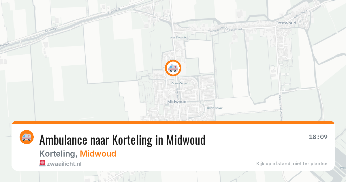 Ambulance naar Korteling in Midwoud — 11 aug 2026