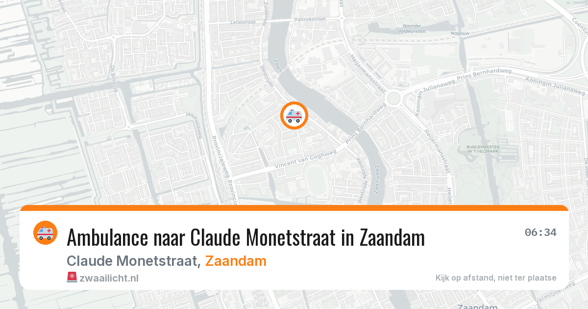 Ambulance naar Claude Monetstraat in Zaandam — 23 apr 2026