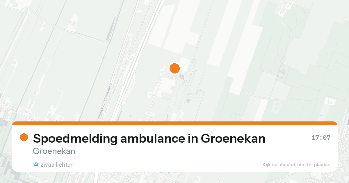 Spoedmelding ambulance in Groenekan — 15 aug 2026