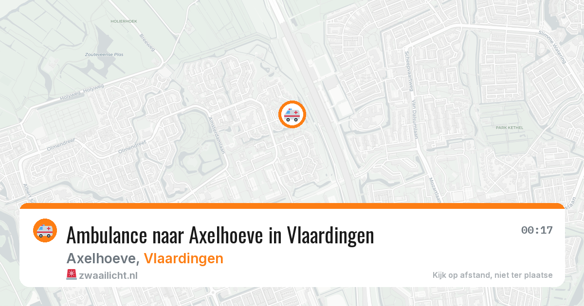 Ambulance naar Axelhoeve in Vlaardingen — 4 aug 2026