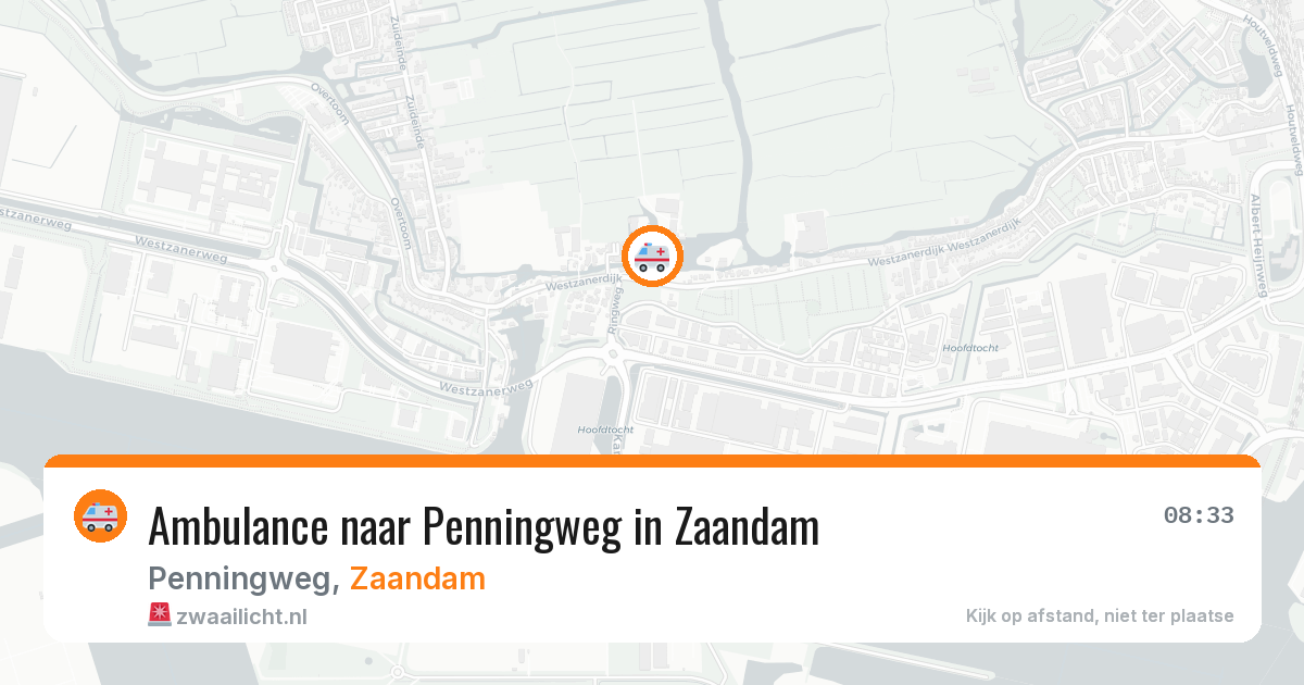 Ambulance naar Penningweg in Zaandam — 3 mrt 2026