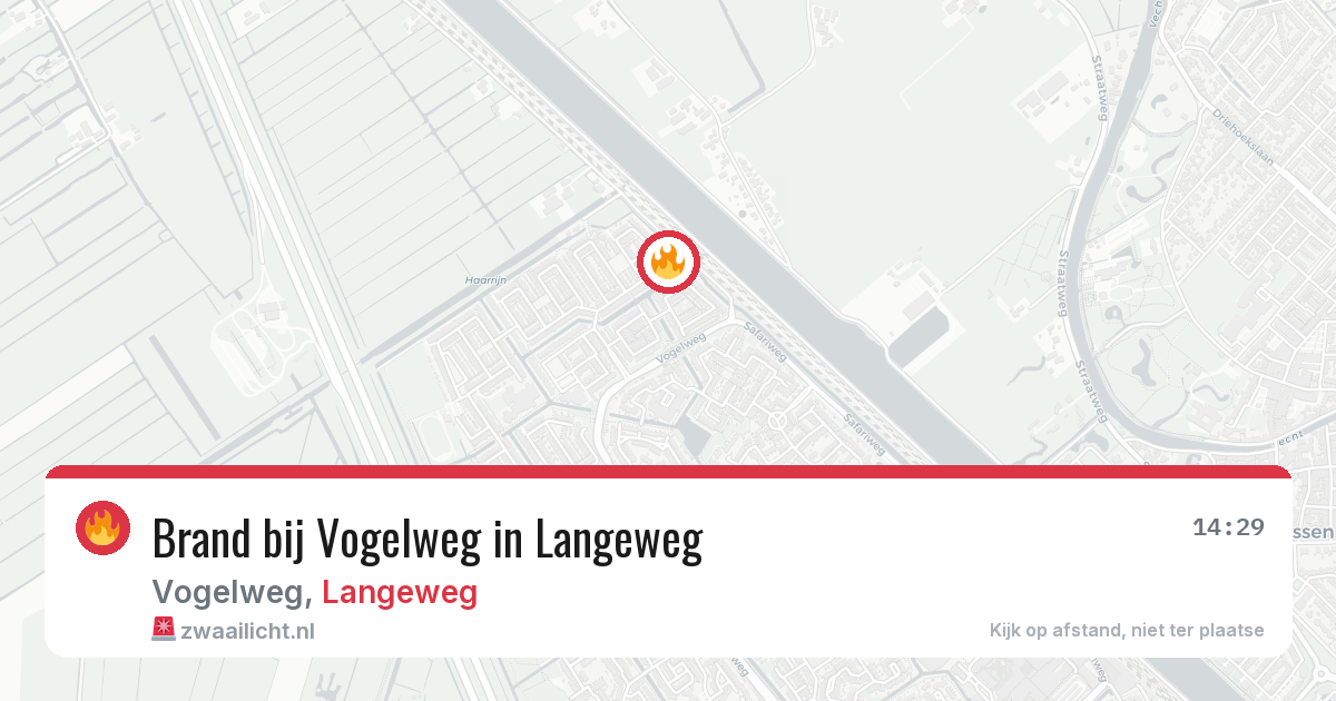 Brand bij Vogelweg in Langeweg — 11 jun 2026