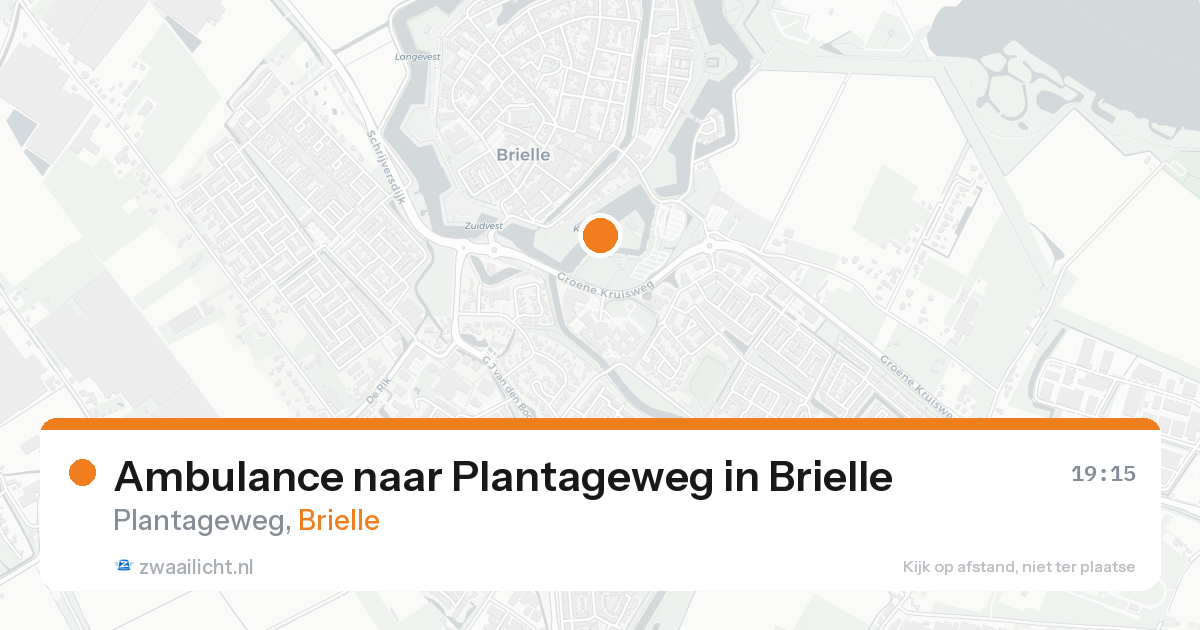 Ambulance naar Plantageweg in Brielle — 24 aug 2026