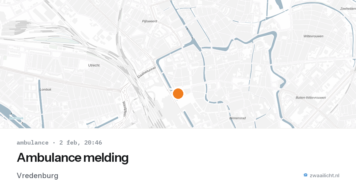 Ambulance melding — 2 feb 2026