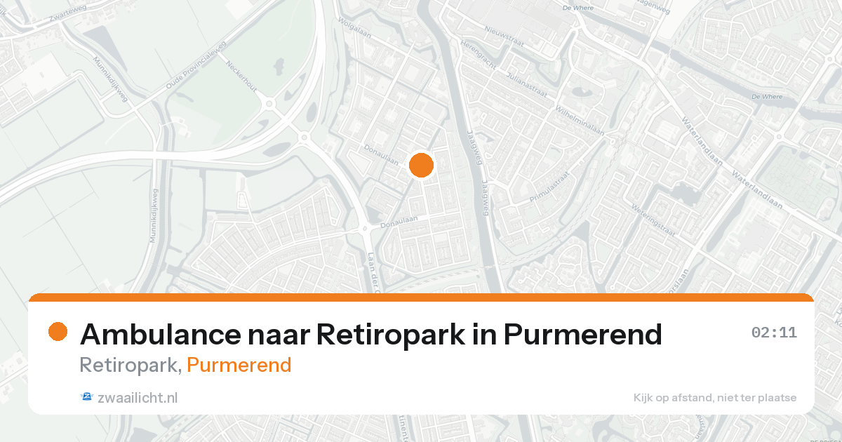 Ambulance naar Retiropark in Purmerend — 8 jun 2026