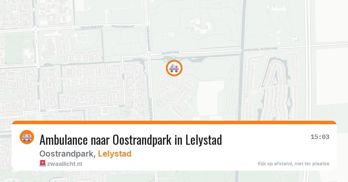 Ambulance naar Oostrandpark in Lelystad — 9 aug 2026