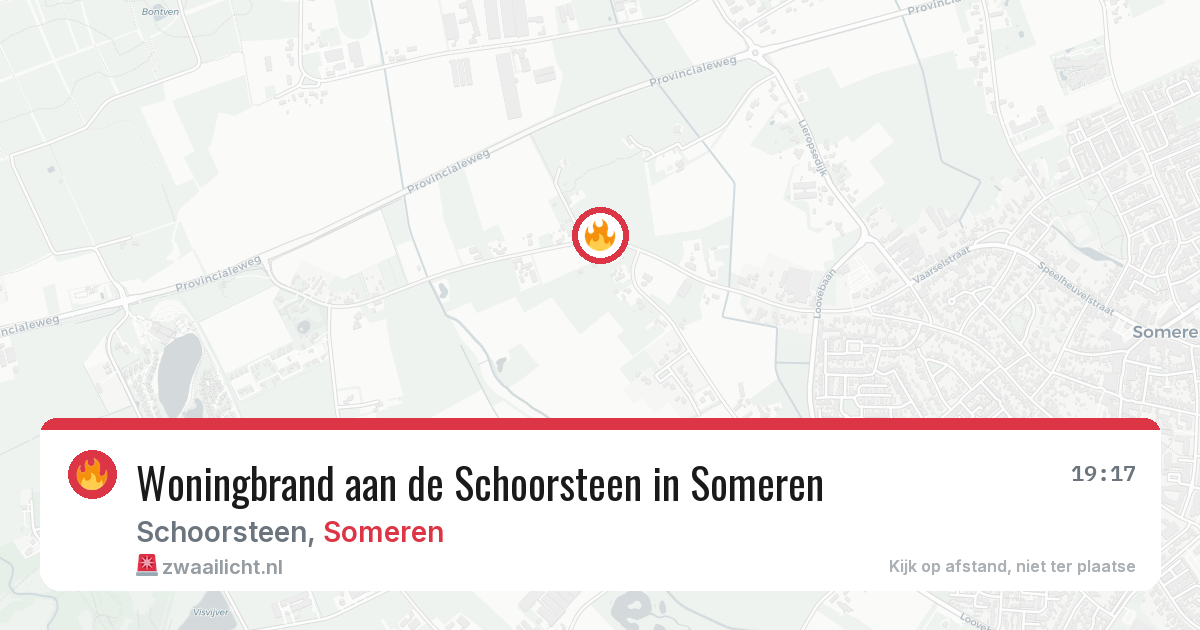 Woningbrand aan de Schoorsteen in Someren — 10 feb 2026