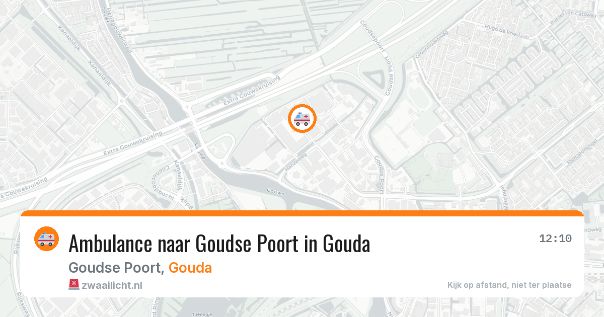 Ambulance naar Goudse Poort in Gouda — 12 mei 2026