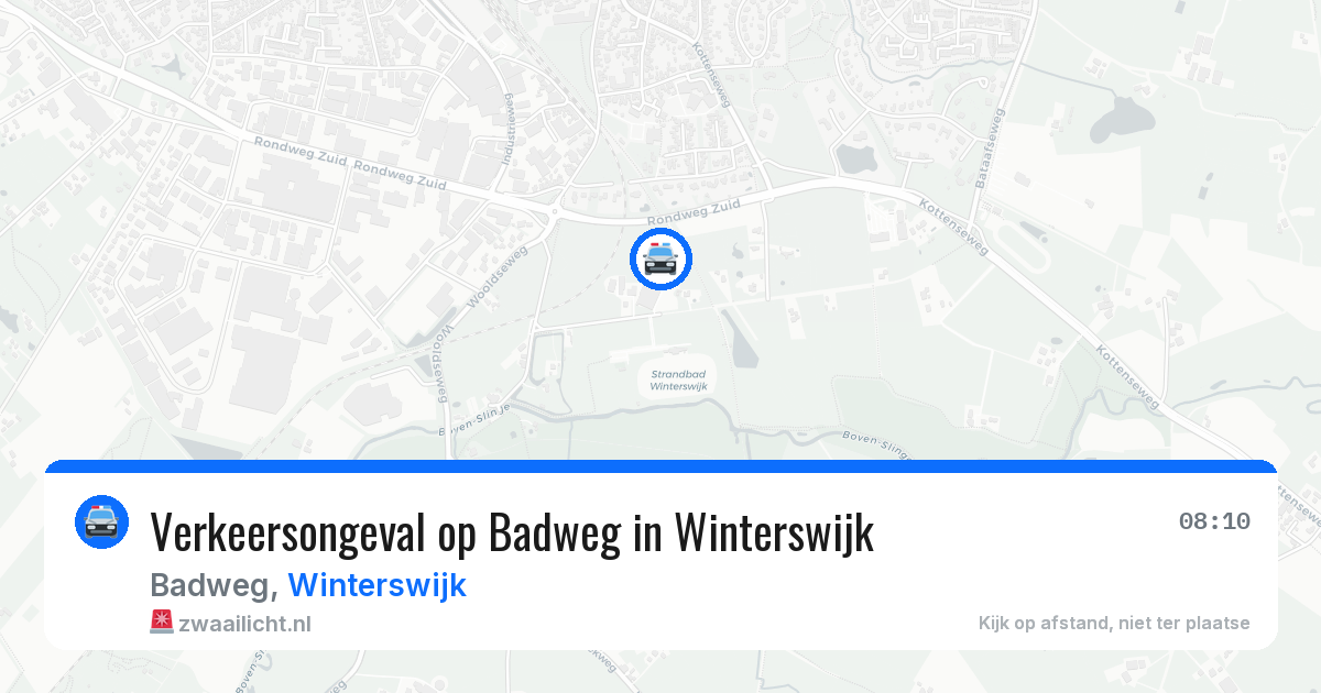 Verkeersongeval op Badweg in Winterswijk — 8 apr 2026