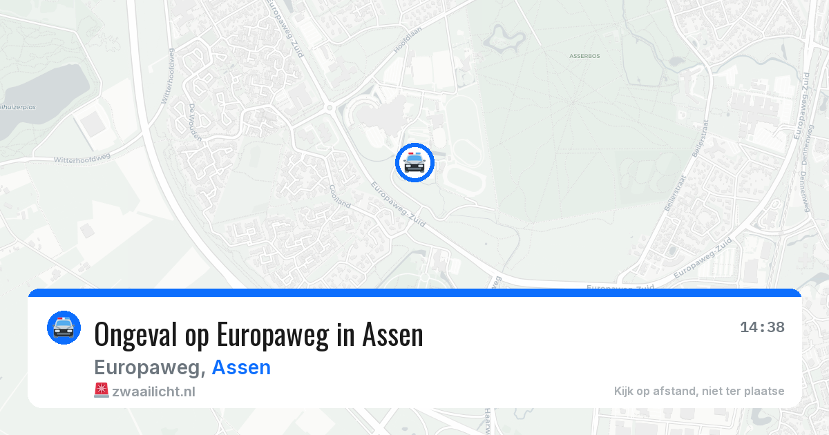 Ongeval op Europaweg in Assen — 15 apr 2026