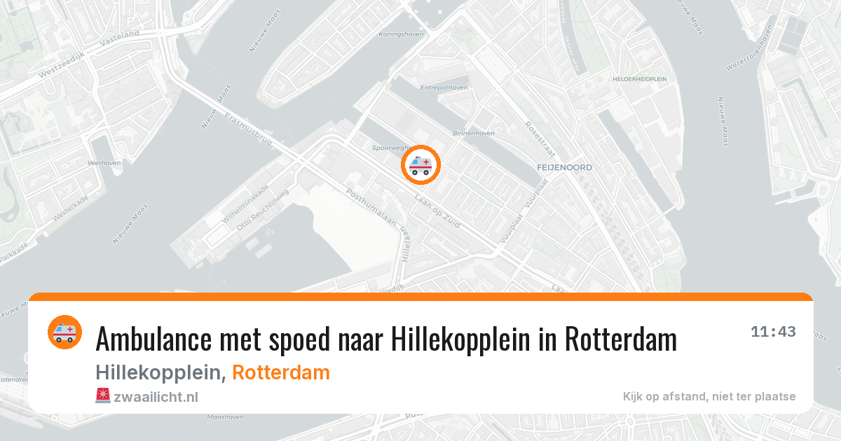 Ambulance met spoed naar Hillekopplein in Rotterdam — 25 jun 2026