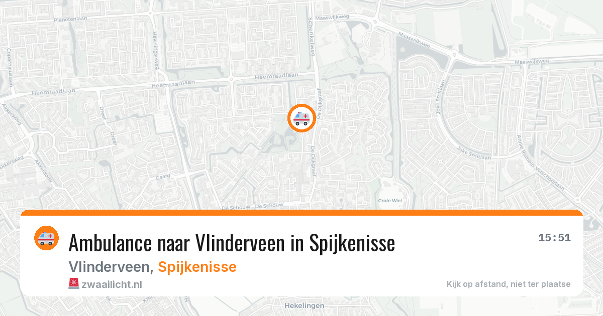 Ambulance naar Vlinderveen in Spijkenisse — 6 apr 2026