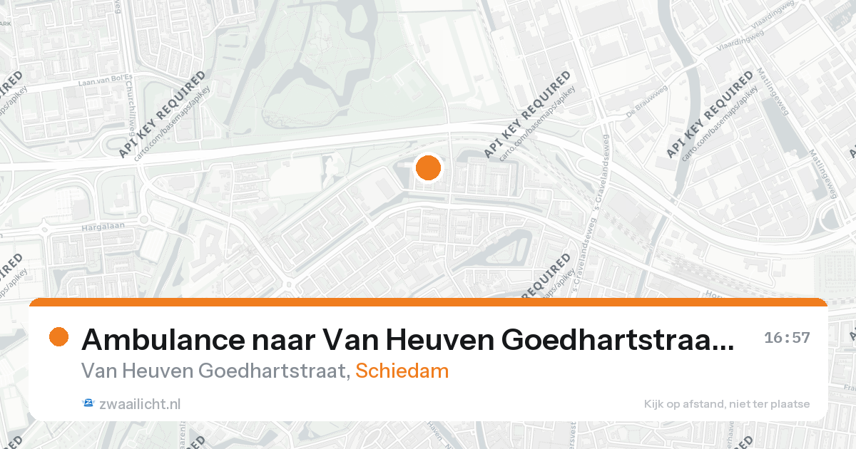 Ambulance naar Van Heuven Goedhartstraat in Schiedam — 26 aug 2026