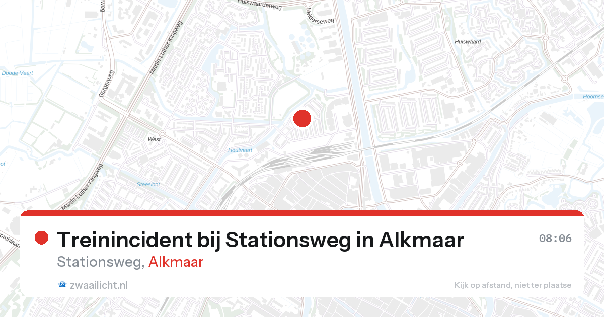Treinincident bij Stationsweg in Alkmaar — 24 feb 2026