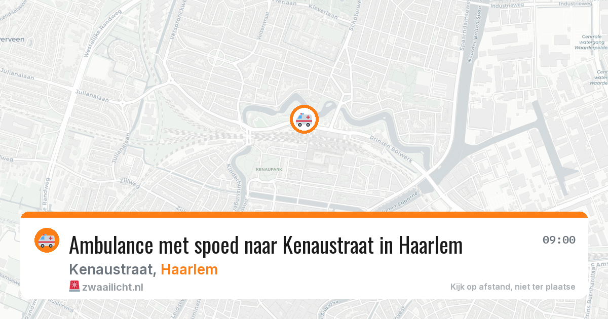 Ambulance met spoed naar Kenaustraat in Haarlem — 13 feb 2026