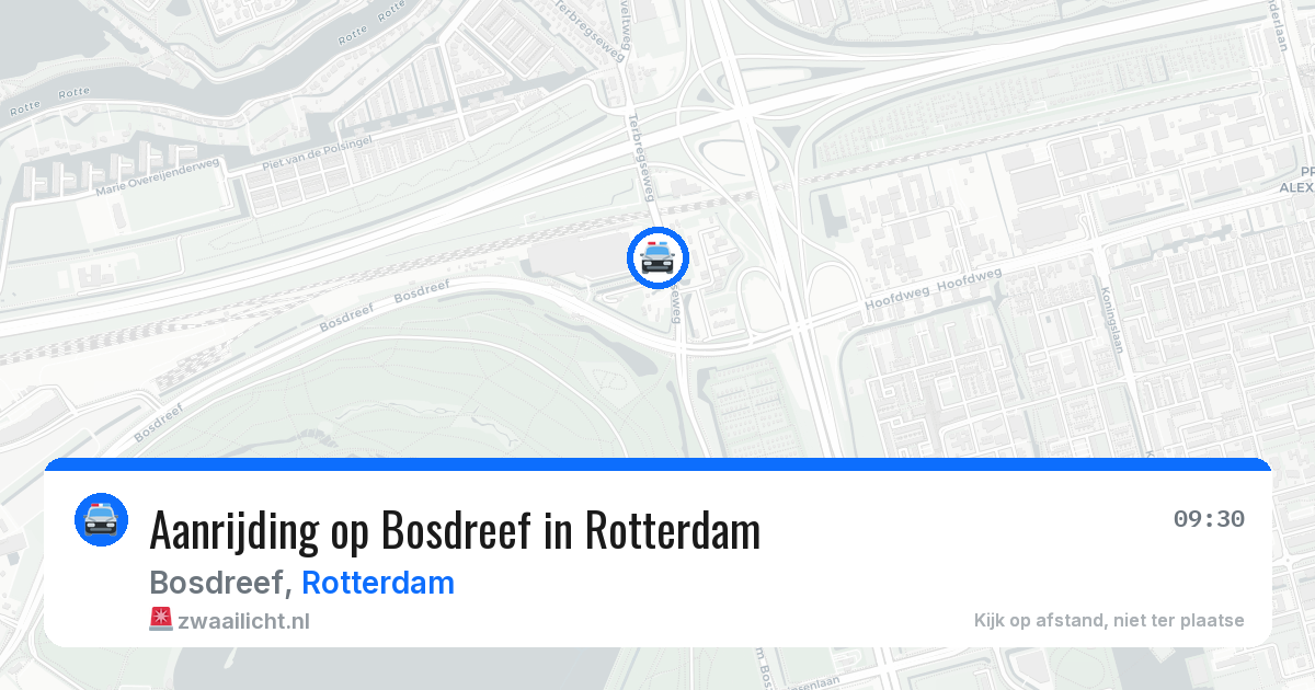 Aanrijding op Bosdreef in Rotterdam — 26 mrt 2026