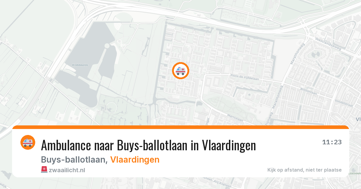 Ambulance naar Buys-ballotlaan in Vlaardingen — 29 mei 2026