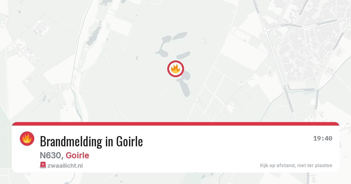Brandmelding in Goirle — 14 jul 2026
