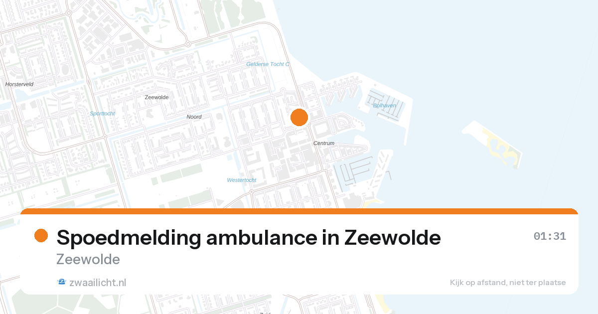 Spoedmelding ambulance in Zeewolde — 1 feb 2026