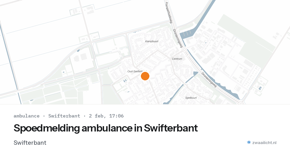 Spoedmelding ambulance in Swifterbant — 2 feb 2026