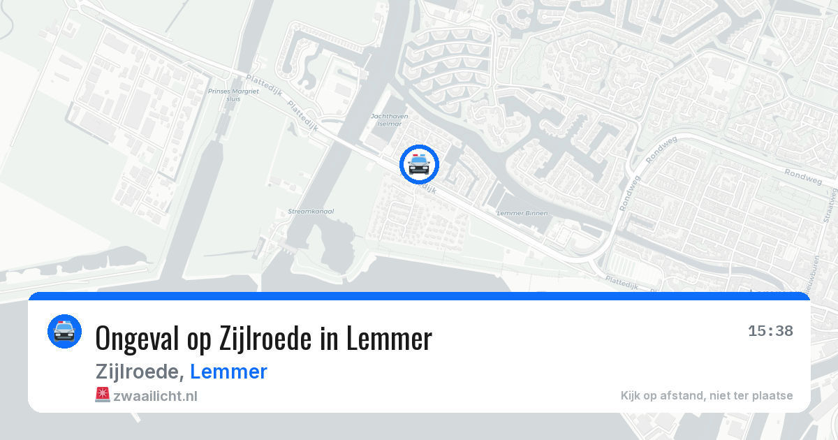 Ongeval op Zijlroede in Lemmer — 29 mrt 2026
