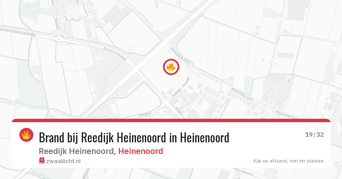 Brand bij Reedijk Heinenoord in Heinenoord — 5 aug 2026