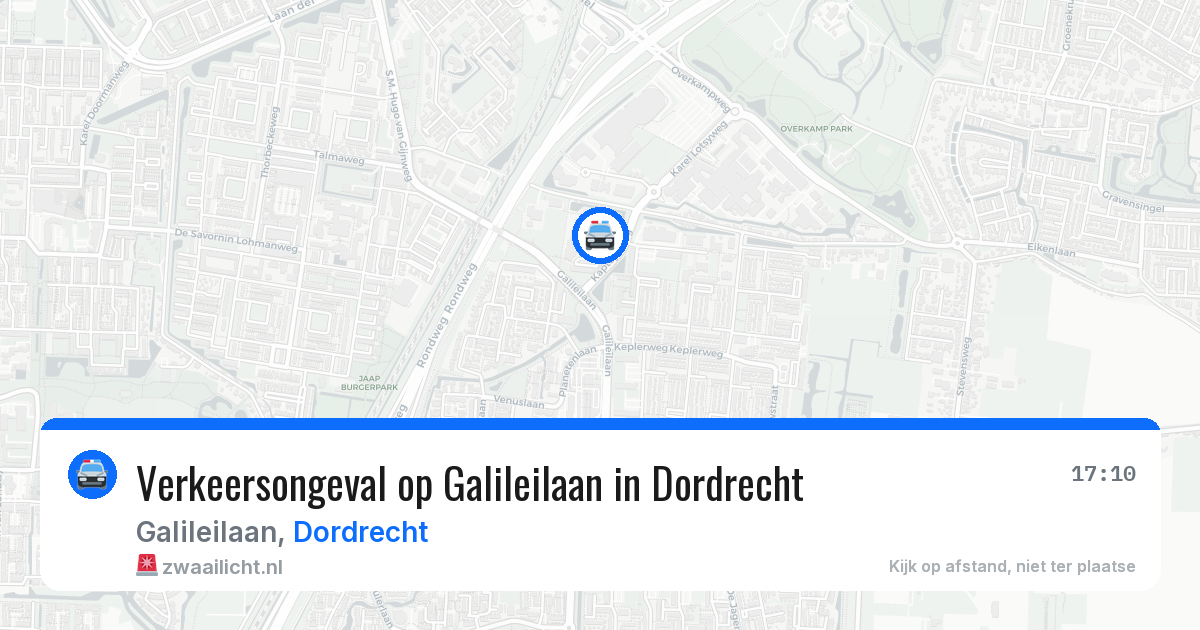 Verkeersongeval op Galileilaan in Dordrecht — 21 mei 2026
