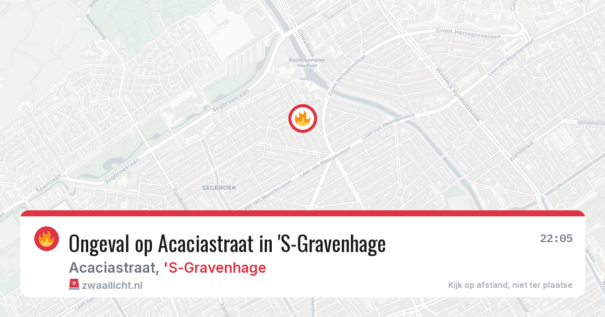 Ongeval op Acaciastraat in 'S-Gravenhage — 29 mei 2026