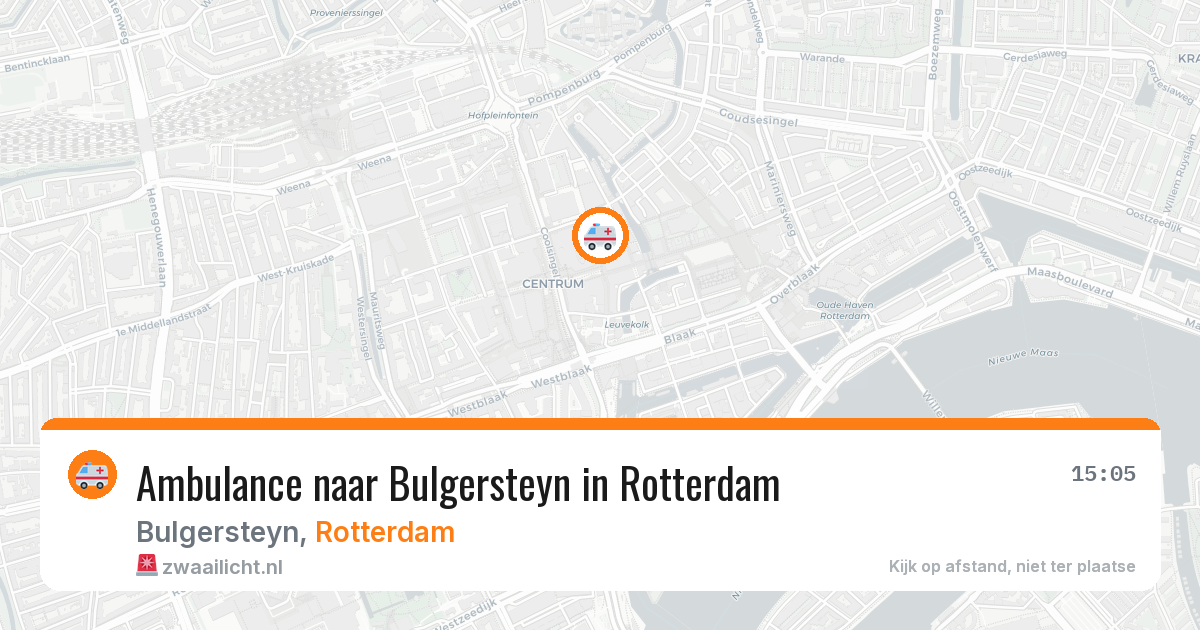 Ambulance naar Bulgersteyn in Rotterdam — 15 jun 2026