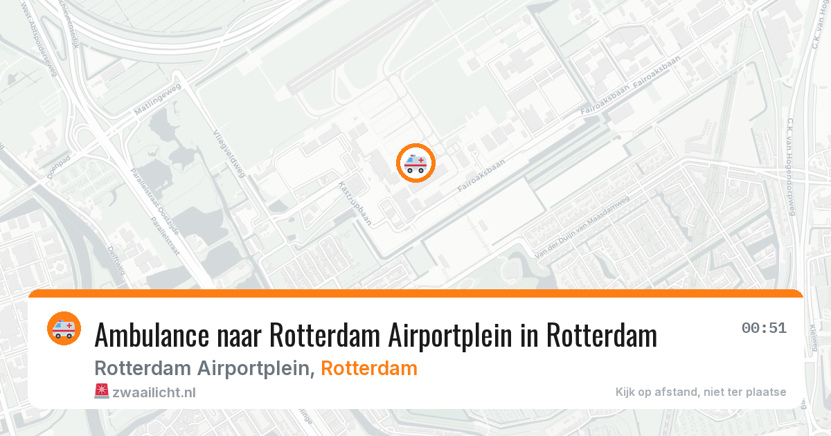 Ambulance naar Rotterdam Airportplein in Rotterdam — 27 mrt 2026
