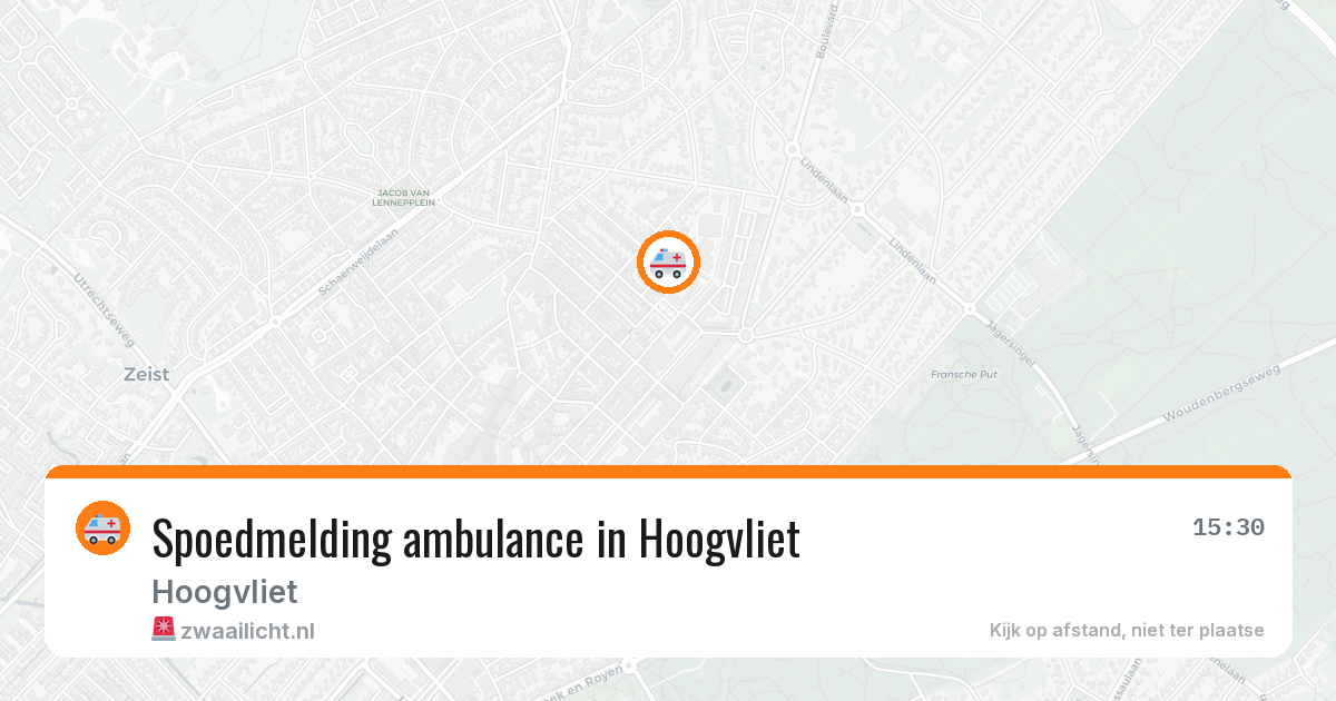 Spoedmelding ambulance in Hoogvliet — 16 apr 2026