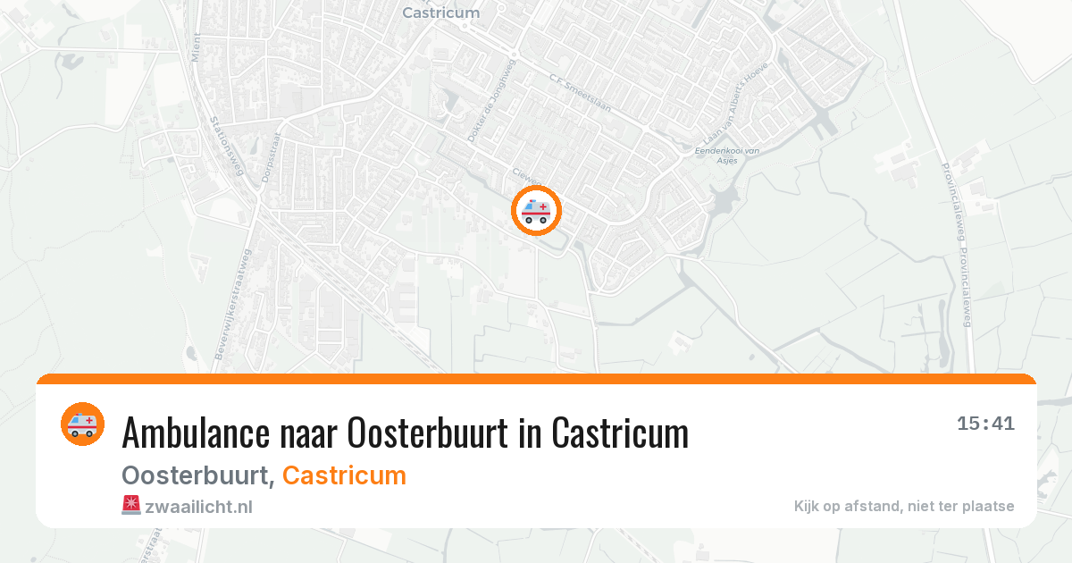 Ambulance naar Oosterbuurt in Castricum — 1 apr 2026