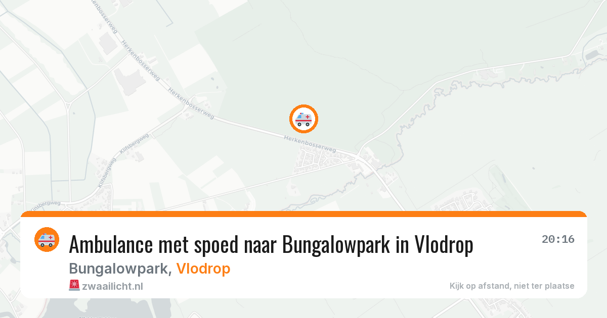 Ambulance met spoed naar Bungalowpark in Vlodrop — 26 feb 2026