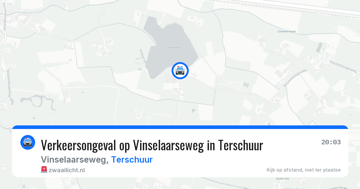 Verkeersongeval op Vinselaarseweg in Terschuur — 24 mei 2026