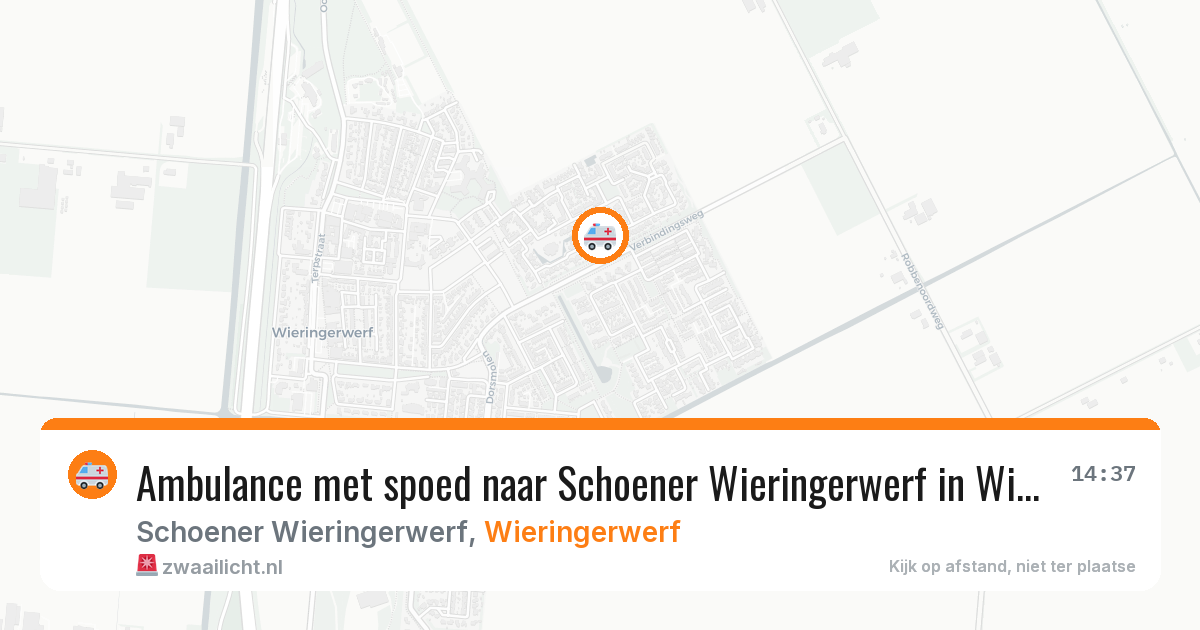 Ambulance met spoed naar Schoener Wieringerwerf in Wieringerwerf — 29 jul 2026